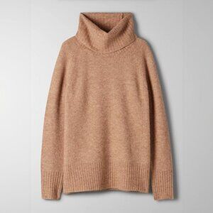 Aritzia Babaton Plutarch Sweater Alpaca Wool Tan Sz S